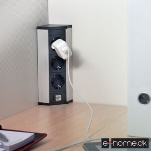 EVOline V Dock 2 stik med 3 ben 1 usb