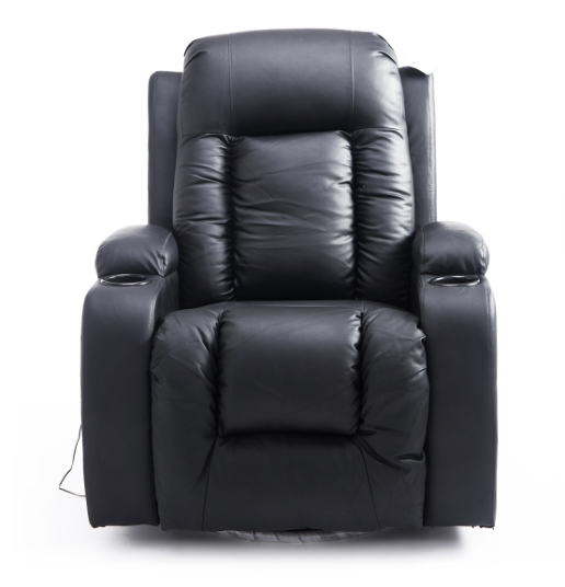 Massagestol med med varme - Sort - Billede 3