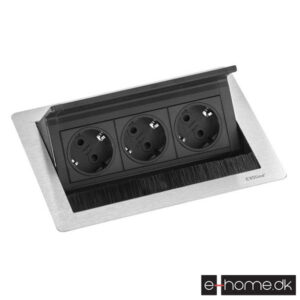 EVOline® FlipTop Push 3x220v Rustfri stål