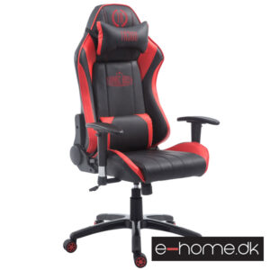 Gamer kontorstol Rød:Sort PU-læder_192590363_e-home
