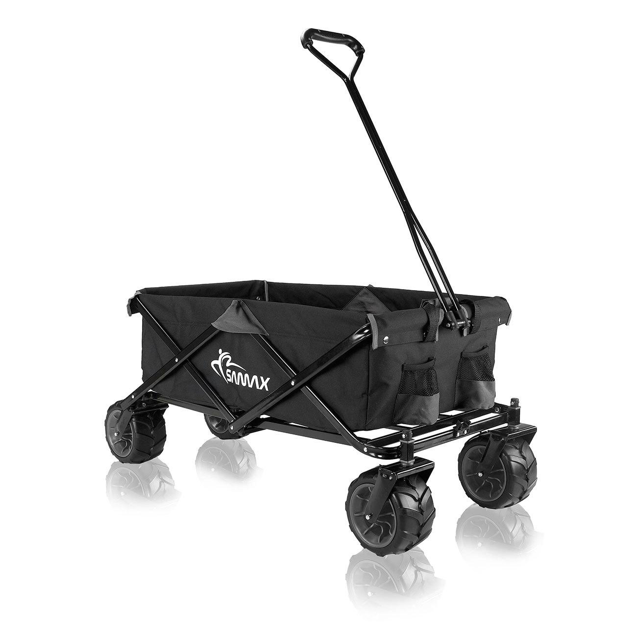Foldbar trækvogn Offroad Grå/Sort - Billede 2