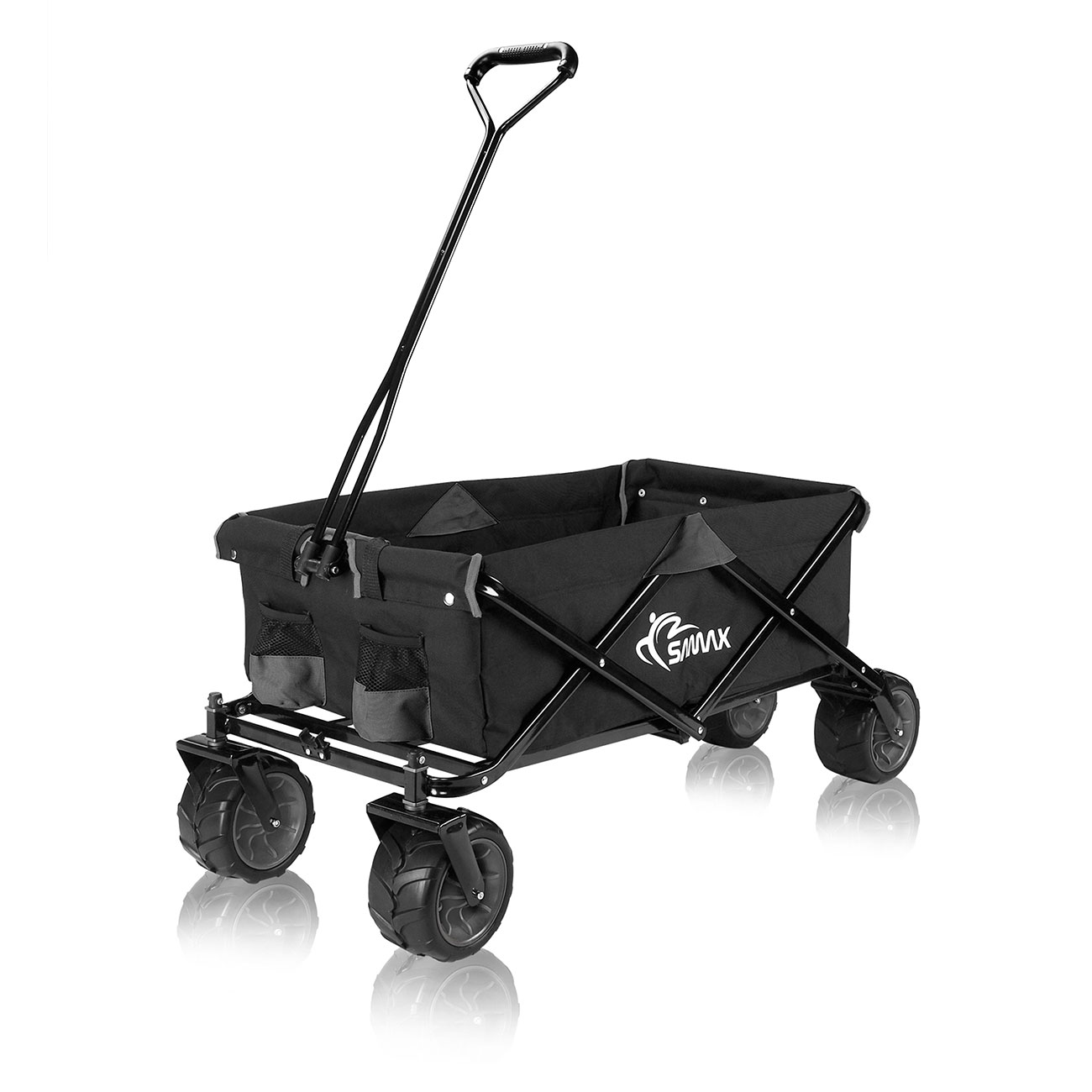 Foldbar trækvogn Offroad Grå/Sort - Billede 3