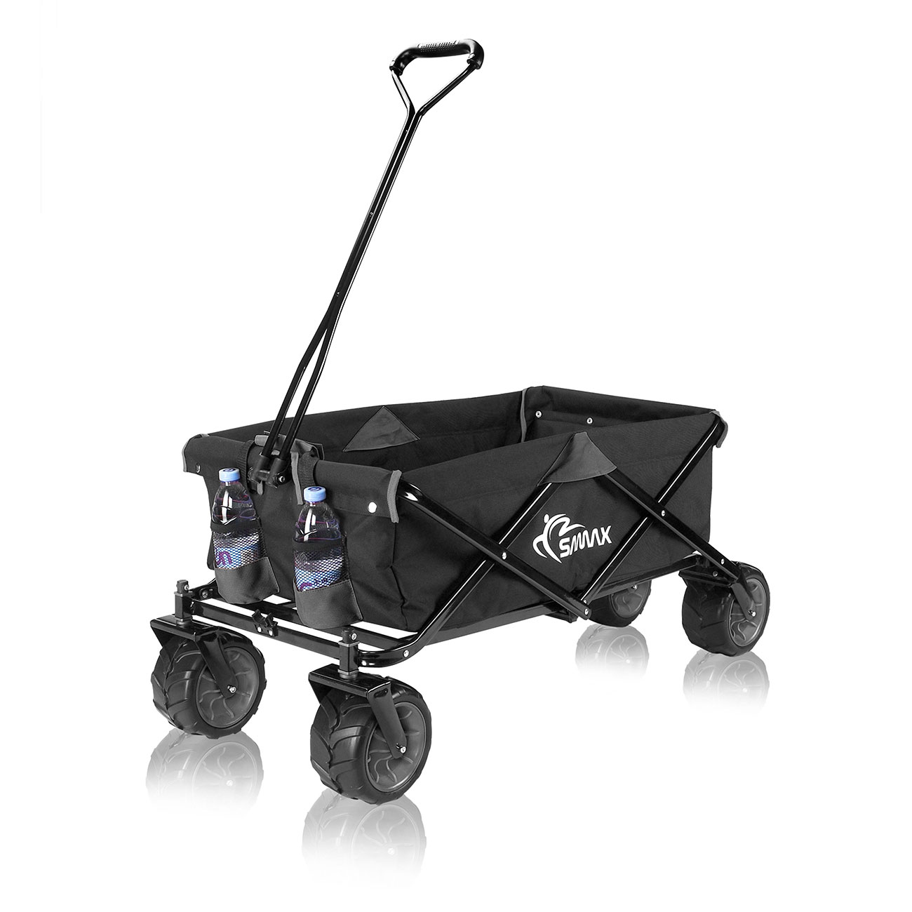 Foldbar trækvogn Offroad Grå/Sort - Billede 4
