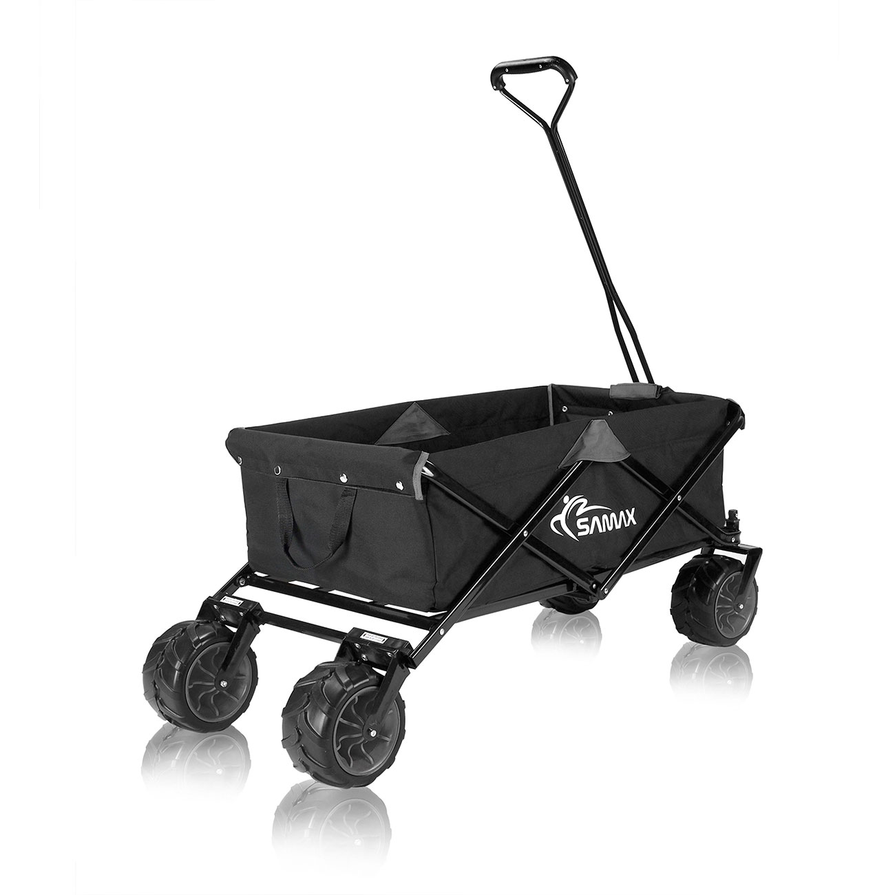 Foldbar trækvogn Offroad Grå/Sort - Billede 5