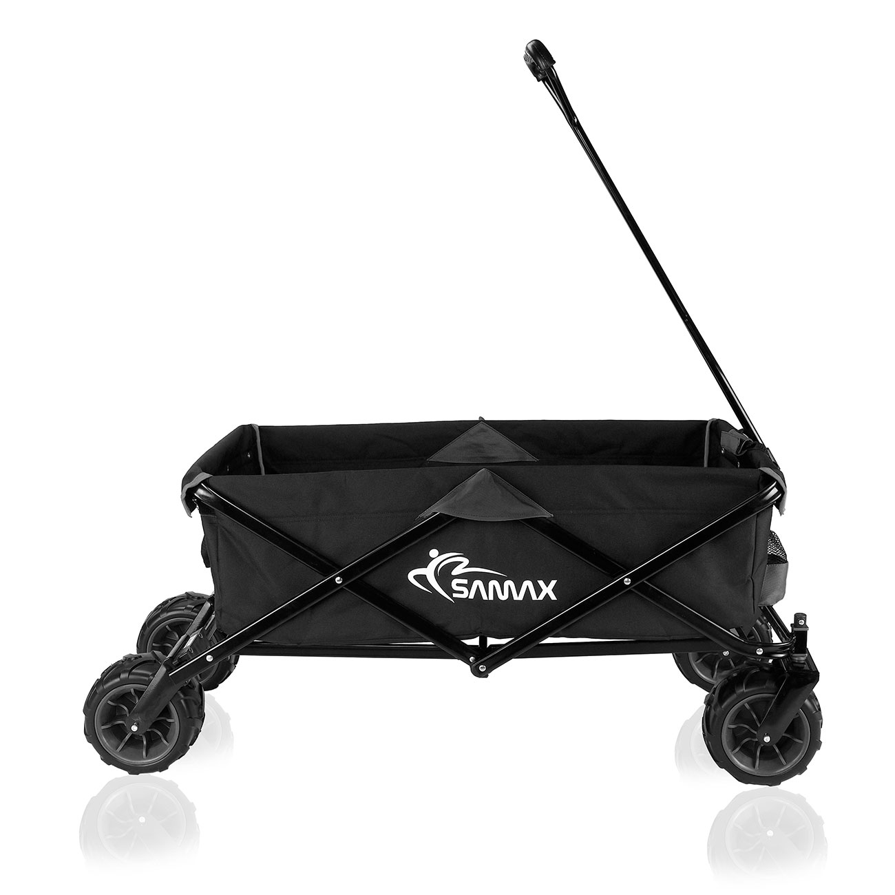 Foldbar trækvogn Offroad Grå/Sort - Billede 6