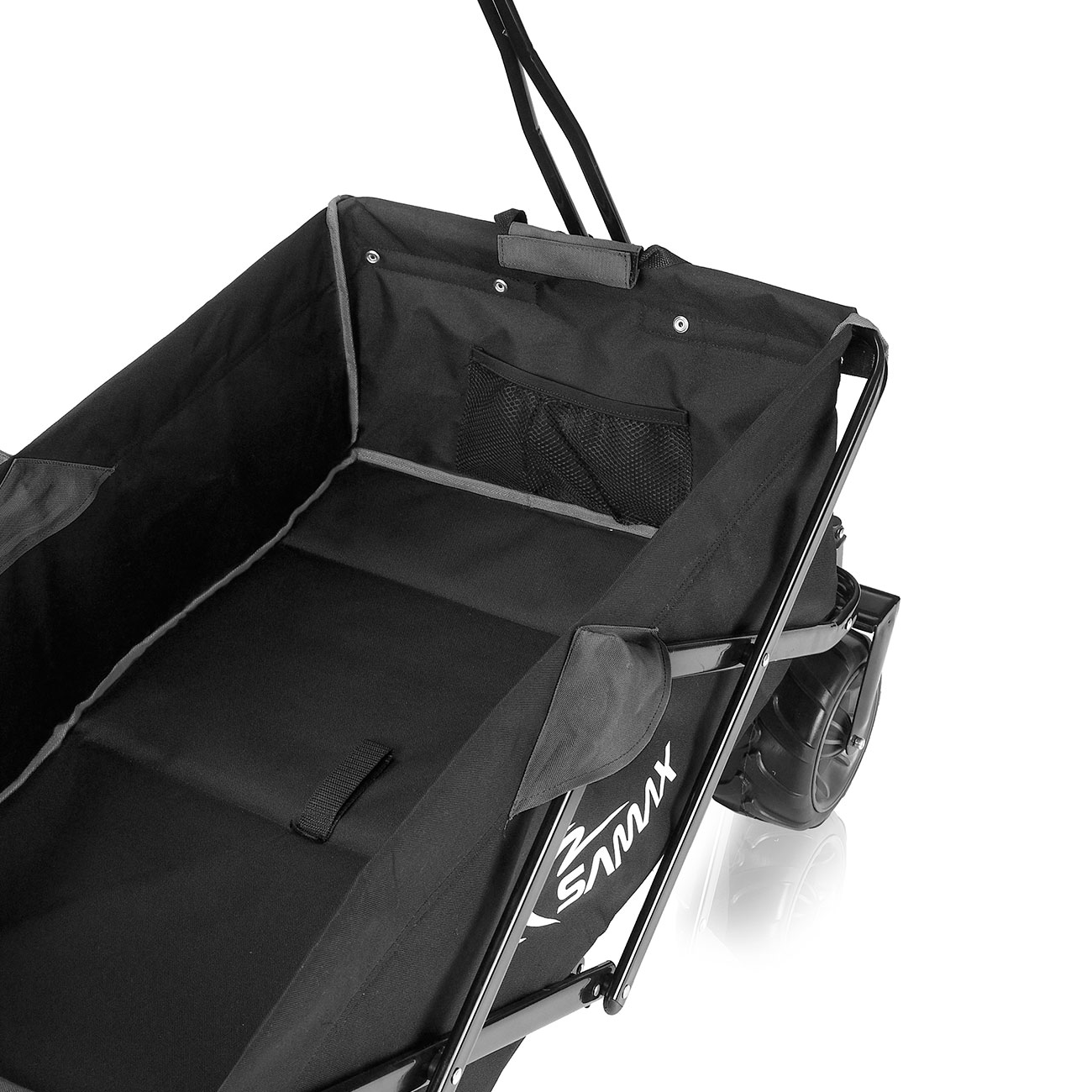 Foldbar trækvogn Offroad Grå/Sort - Billede 10