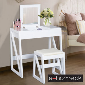 Sminkebord Hvid 80 x 50 x 76 cm 831-184_e-home
