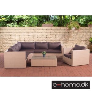 Polyrattan Sofamiljø_Natura_med Brun hynde_309044_e-home