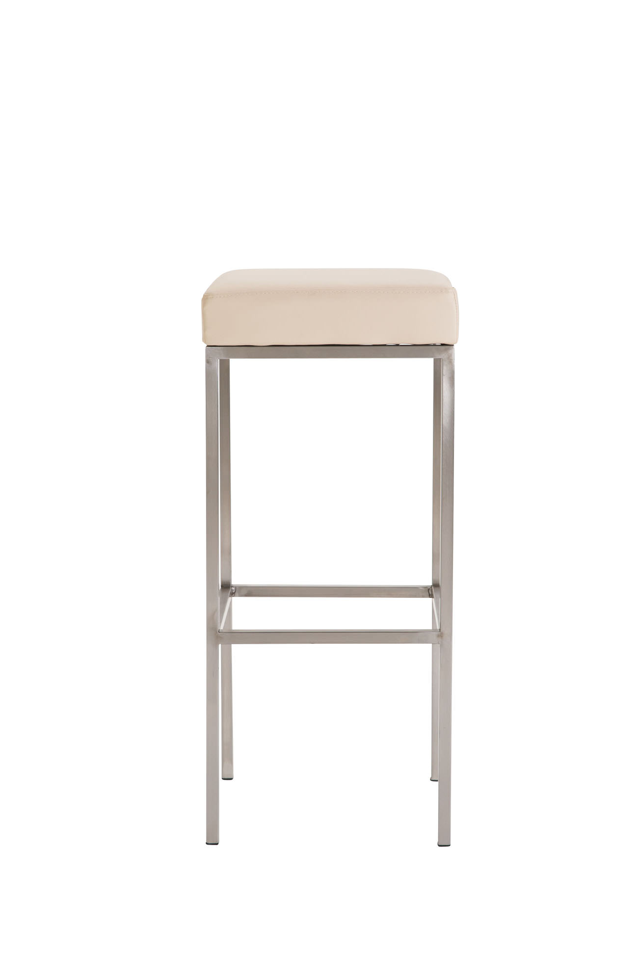 Barstol Newark 80 Kunstlæder Rustfri - Creme - Billede 2