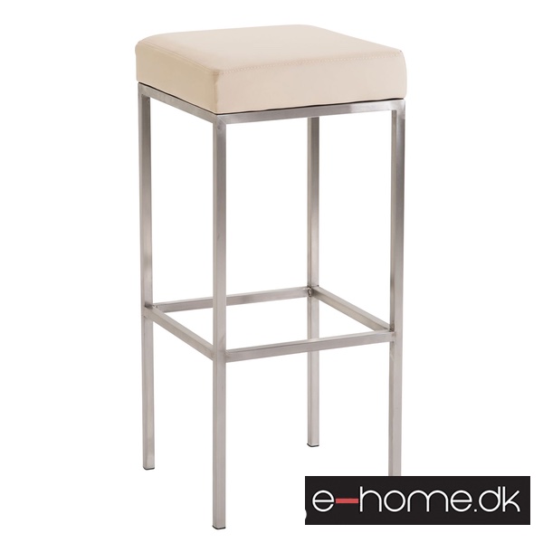 Barstol Newark 80 Kunstlæder Rustfri - Creme_309687_e-home
