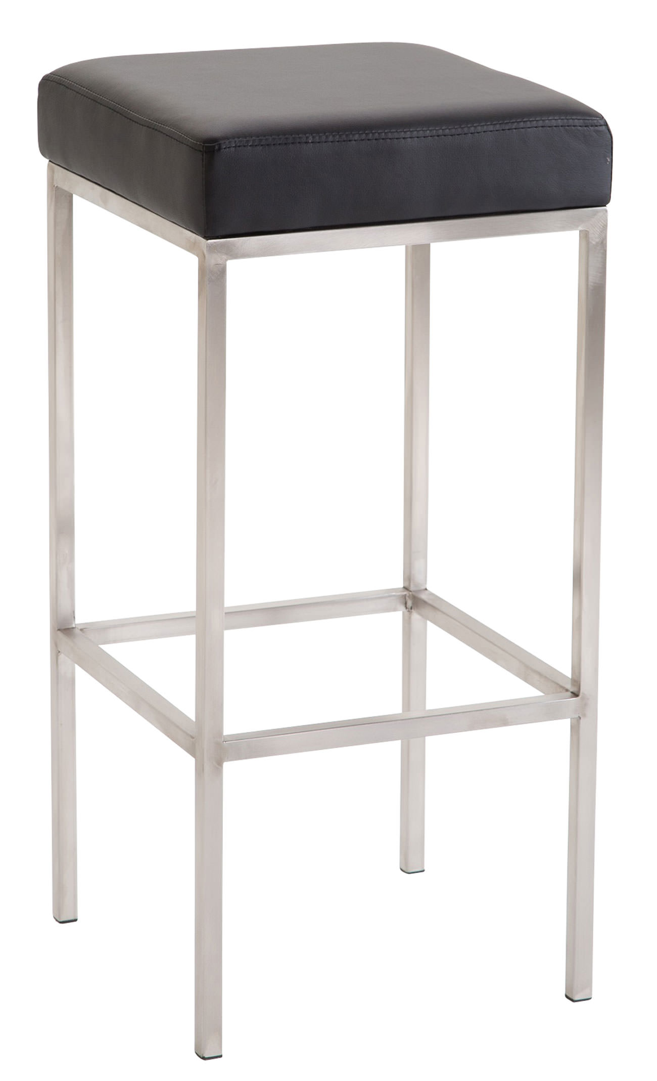 Barstol Newark 85 Kunstlæder Rustfri - Sort - Billede 2