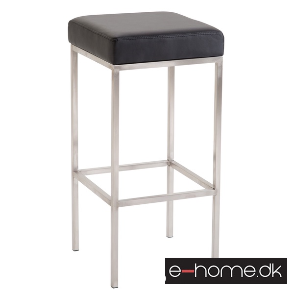 Barstol Newark 85 Kunstlæder Rustfri - Sort_309668_e-home