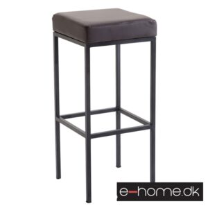 Barstol Newark 85 Kunstlæder Sort - Brun_309666_e-home