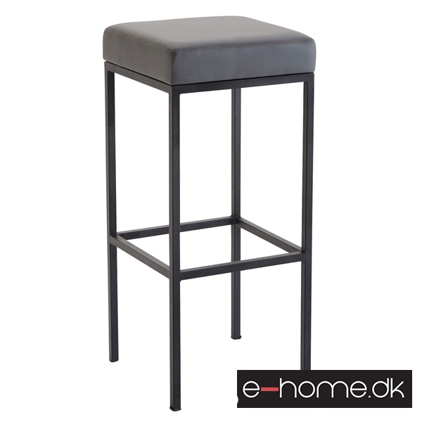 Barstol Newark 85 Kunstlæder Sort - Grå_309664_e-home