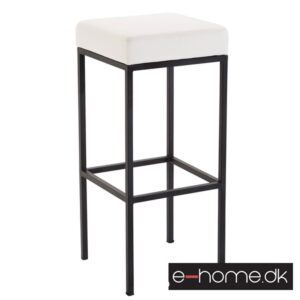 Barstol Newark 85 Kunstlæder Sort - Hvid_309660_e-home