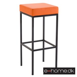 Barstol Newark 85 Kunstlæder Sort - Orange_309663_e-home