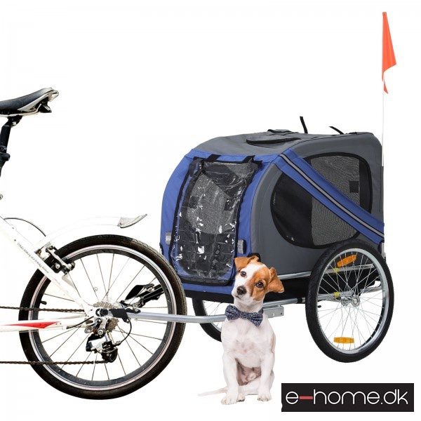 Hundecykeltrailer_Blå-Grå_D00-098BU_e-home