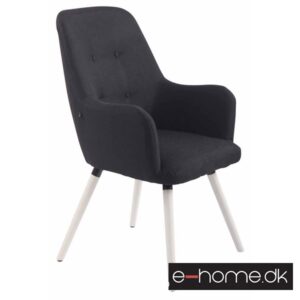 Loungestol Aarhus_Stof_Hvid-Sort_306892_e-home