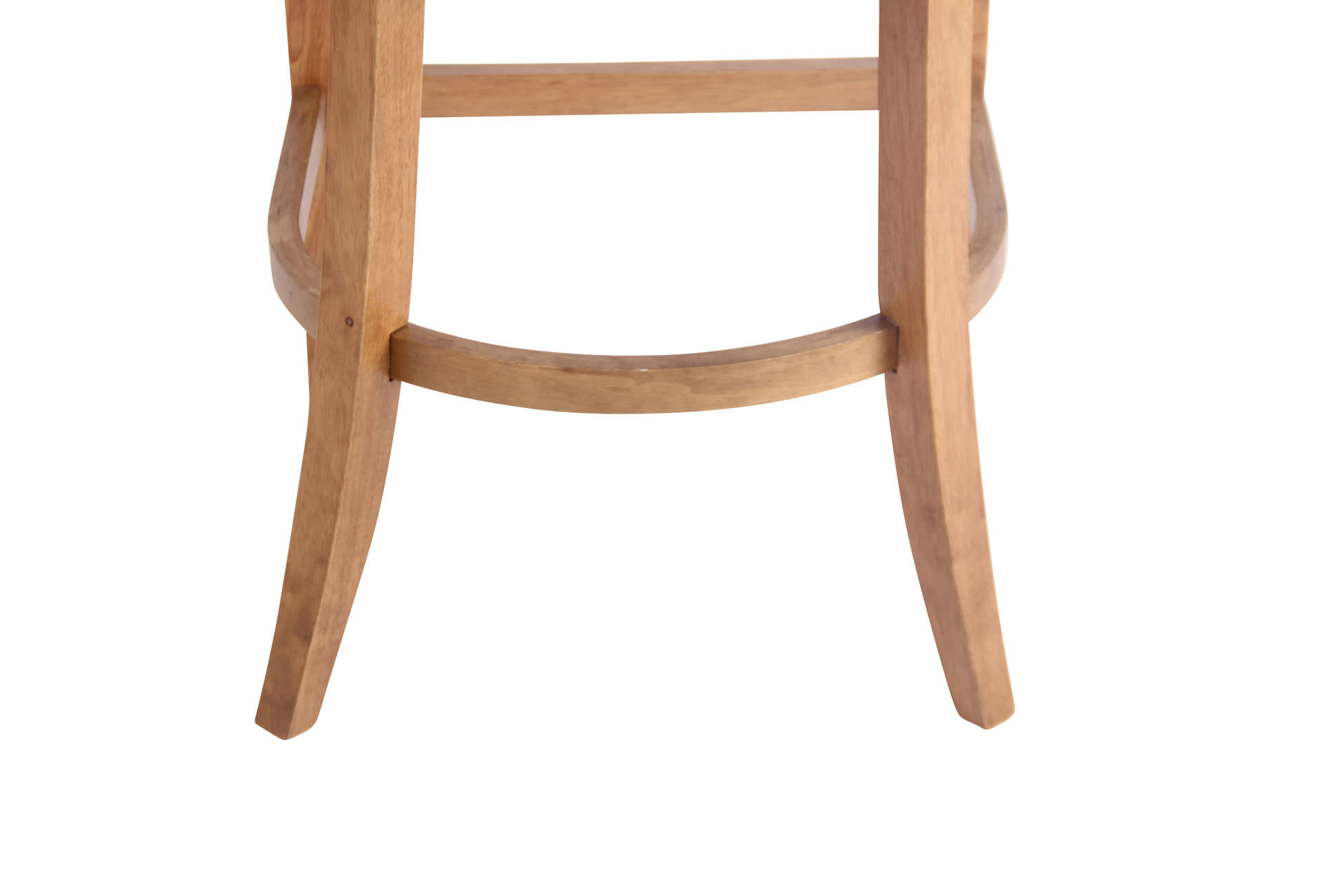 Barstol Hanoi Vintage, kunstlæder sort, ben lys træ - Billede 9