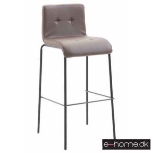 Barstol Kado_kunstlæder brun_ben sorte runde_302901_e-home
