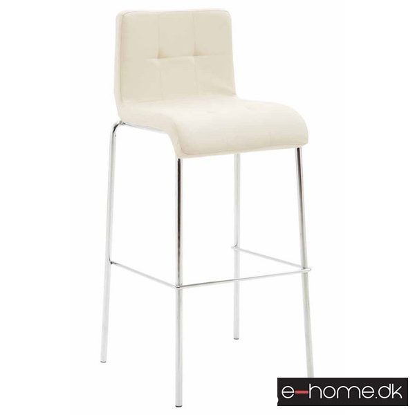 Barstol Kado_kunstlæder creme_ben krom runde_302888_e-home