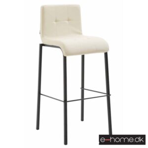Barstol Kado_kunstlæder creme_ben sorte firkantede_302844_e-home
