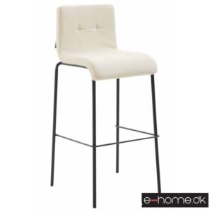 Barstol Kado_kunstlæder creme_ben sorte runde_302902_e-home