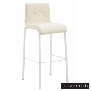 Barstol Kado_kunstlæder creme_hvide firkantede_302851_e-home