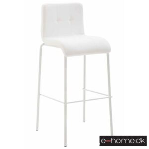 Barstol Kado_kunstlæder hvid_ben hvide runde_302913_e-home