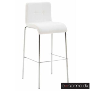Barstol Kado_kunstlæder hvid_ben krom runde_302892_e-home