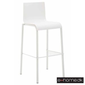 Barstol Kado_kunststof hvid_ben hvide firkantede_302818_e-home