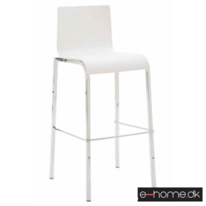 Barstol Kado_kunststof hvid_ben krom firkantede_302816_e-home