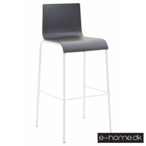 Barstol Kado_kunststof sort_ben hvide runde_302797_e-home