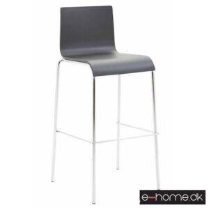Barstol Kado_kunststof sort_ben krom runde_302795_e-home