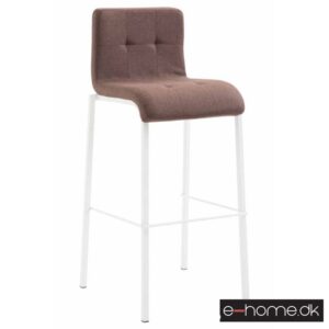 Barstol Kado_stof brun_ben hvid_firkantet_303028_e-home