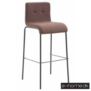 Barstol Kado_stof brun_ben sorte runde_302965_e-home