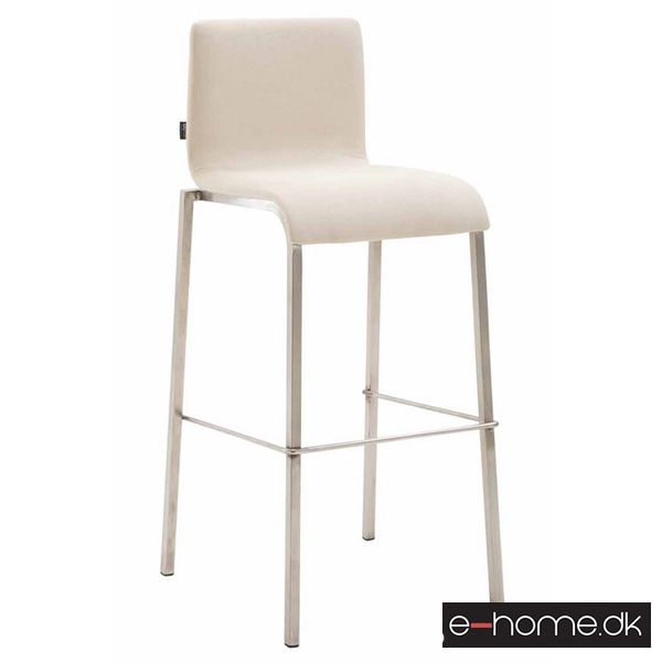 Barstol Kado_stof creme_ben rustfrit_firkantet_303043_e-home