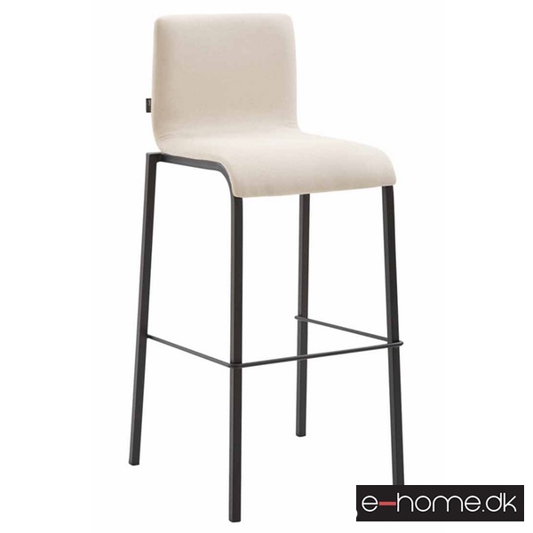 Barstol Kado_stof creme_ben sort_firkantet_303050_e-home
