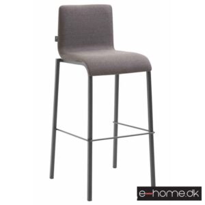 Barstol Kado_stof mørkegrå_ben sort_firkantet_303051_e-home