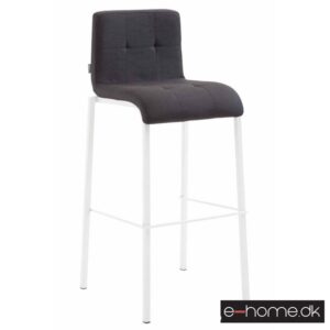 Barstol Kado_stof sort_ben hvid_firkantet_303033_e-home