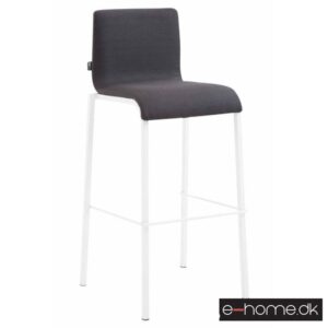 Barstol Kado_stof sort_ben hvid_firkantet_303061_e-home