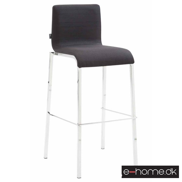 Barstol Kado_stof sort_ben krom_firkantet_303040_e-home
