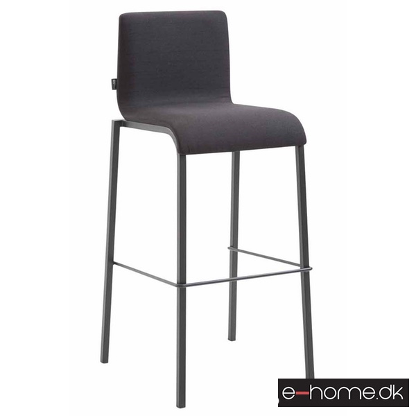Barstol Kado_stof sort_ben sort_firkantet_303054_e-home
