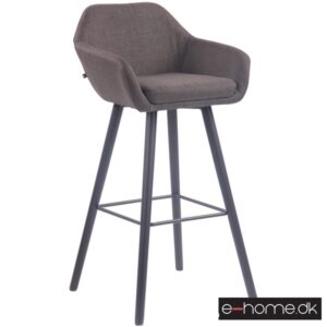Barstol model Adelaide_stof mørkegrå_ben sort_308842_e-home