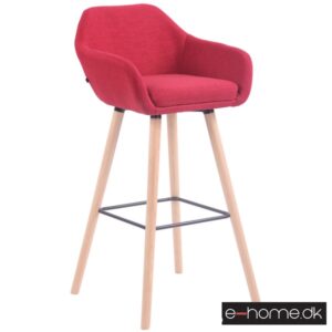 Barstol model Adelaide_stof rød_ben natur_308836_e-home