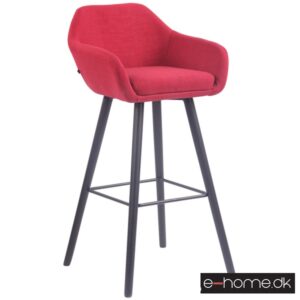 Barstol model Adelaide_stof rød_ben sort_308847_e-home