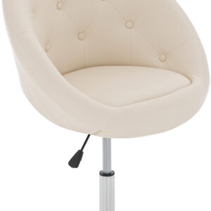 Loungestol London, kunstlæder, Creme