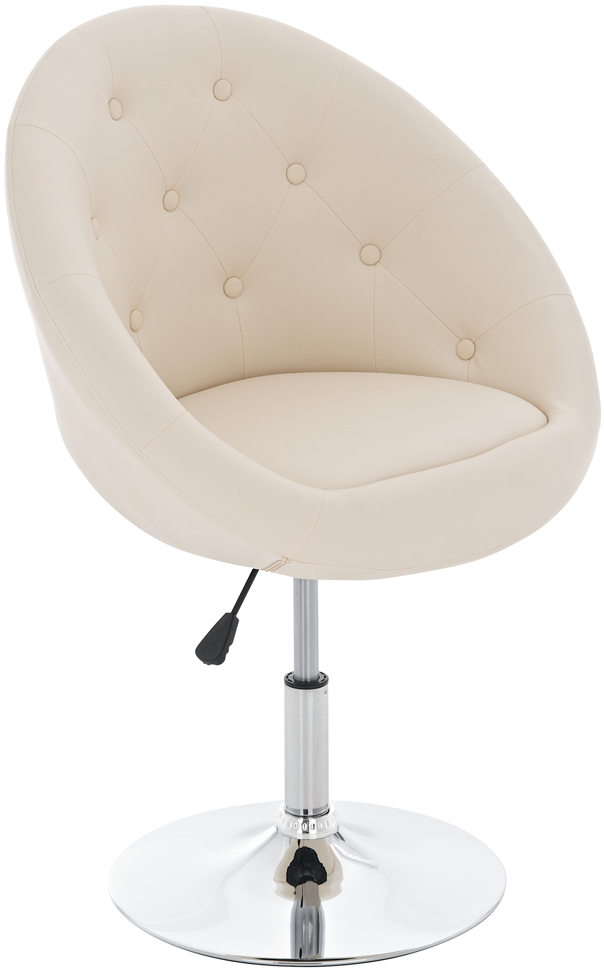 Loungestol London, kunstlæder, Creme