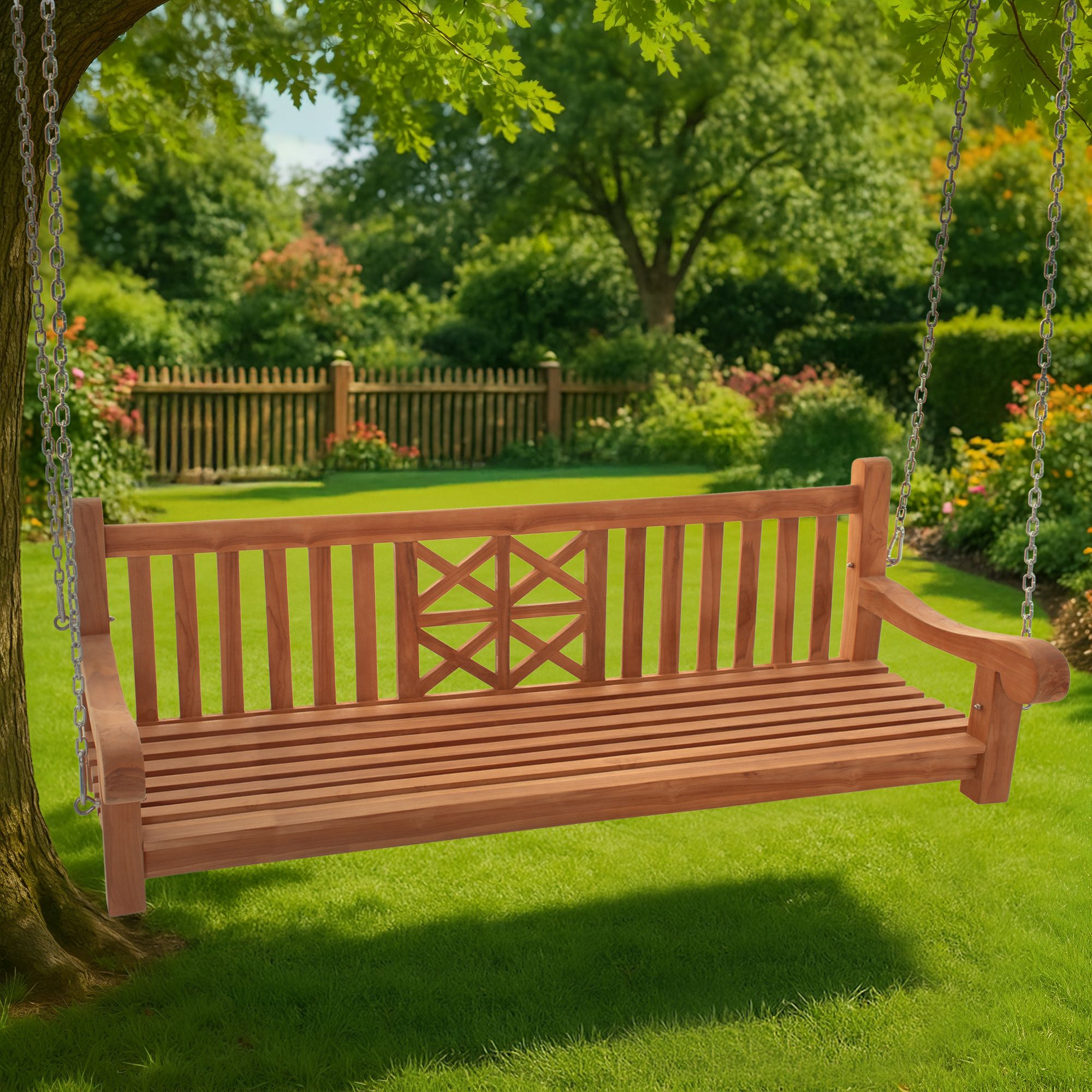 Gyngebænk Gården 180cm - Teak