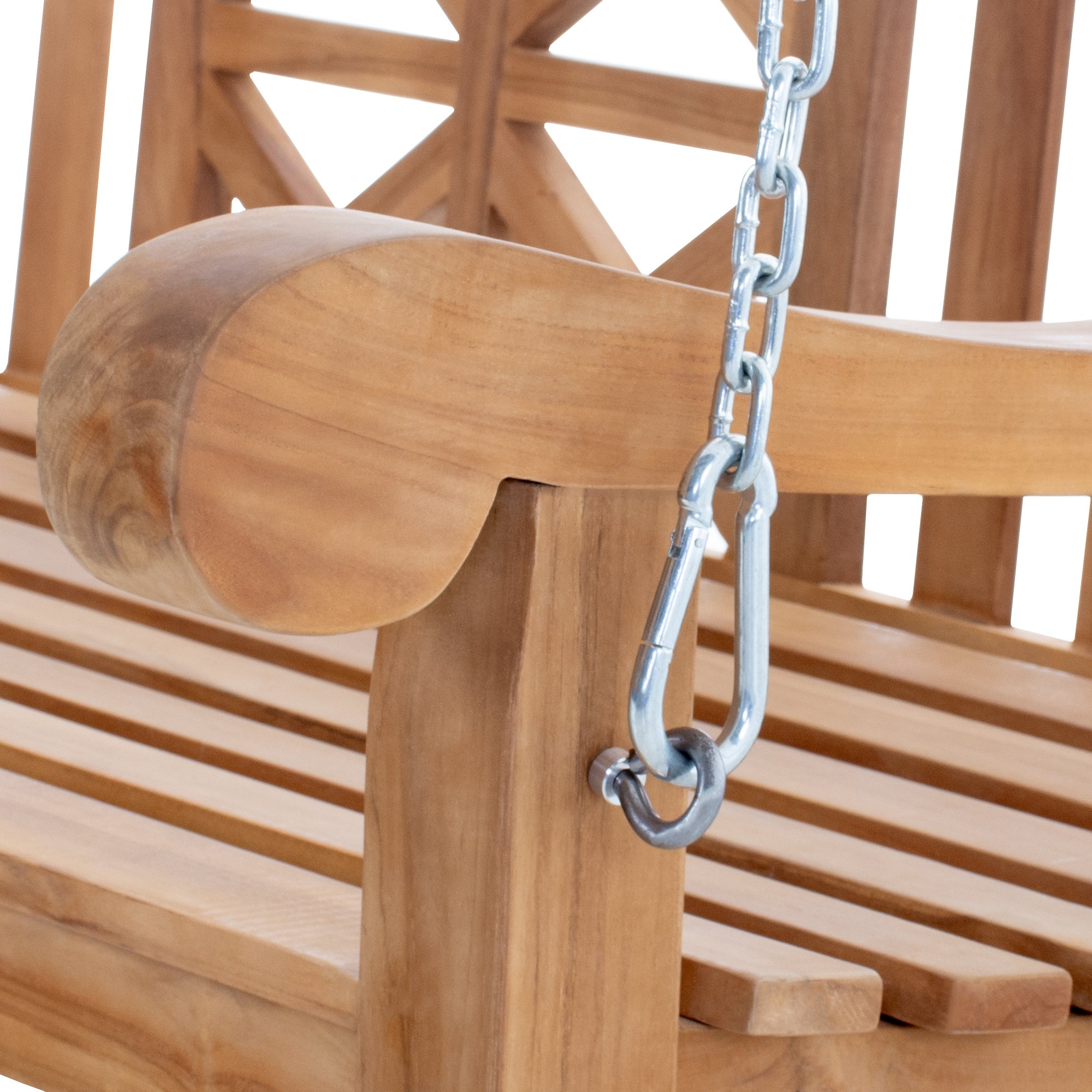 Gyngebænk Gården 240 cm - Teak - Billede 9